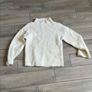 Darling Cream Cowl Neck Sweater Cozy Knit Oversized